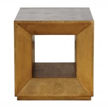  24763 - Uttermost Flair Gold Cube Table